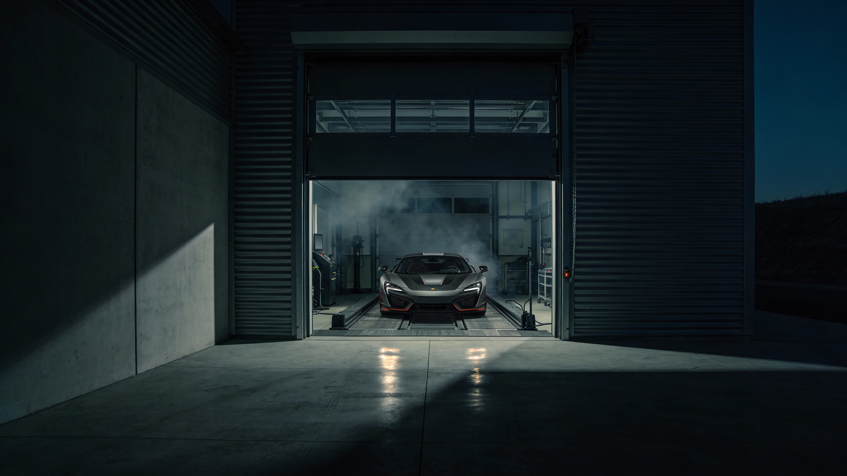 Dyno Garage Background